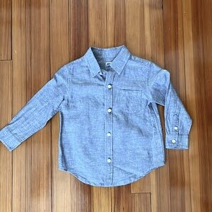 JANIE AND JACK Boys Chambray Button Down Shirt